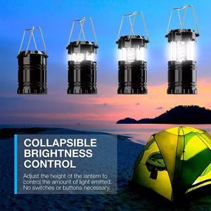 Outdoor Gadgets Multifunctional Solar Power Bank Emergency Flashlight Lantern Telescopic COB Hand Lamp For Camping Hiking Fishing 231018