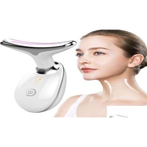 Face Care Devices Neck Beauty Device Led Pon Therapy Skin Tighten Reduce Double Chin Anti Wrinkle Remove Lifting Masr Tools Drop Del Dho8K