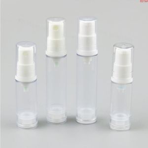 300 x 5 ml 10 ml kleine Airless-Lotion-Pumpflasche mit weißem, durchsichtigem Verschluss, 1/3 Unzen Reise-Mini-Airless-Sprühgerät, Kosmetikverpackung, Good Trutk