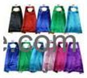 27 Inch Plain Double Layer Superhero Cape Mask Superior Quality 11 Colors Choice Halloween Costumes Fancy Dress Drop Delivery