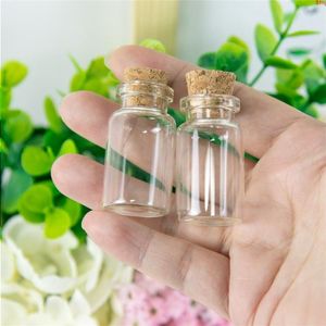 7ml Transparent Clear Glass Bottles Cork Stopper Tiny Vials Jars Containers Small Wishing Bottle 22*40*125mm 100pcsgood qty Rtouk