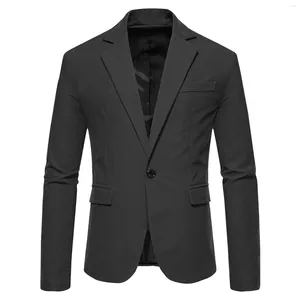 Men's Jackets Men Suit Formal Occasion Single Button Coats Wedding Party Outerwear Gentleman Chaquetas Hombre