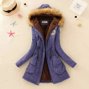 Parka da donna in piumino invernale 16 colori imbottito in cotone con pelliccia giacca lunga da donna Plus Size 3XL Big Parka cappotto casual giacca a vento da neve spessa 231018