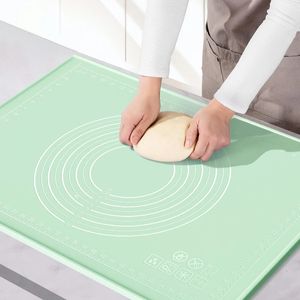 Rolling Pins Pastry Boards 1PC Silicone Baking Use Mat Non-stick Antibacterial Pizza Dough Pastry Noodle Kneading Pad Sheet Kitchen Tools 231018