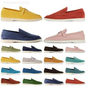 Loropiano Casual Shoes Buty Najlepsza jakość designerskie kobiety mężczyźni Lorosummer zamszowe buty do chodzenia czarne beżowe niebieskie trampki na zewnątrz rozmiar 35-45