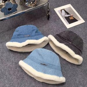 Fashion Bucket Hat Cap for Men Woman Baseball Caps Beanie Casquettes Baseball Fisherman Buckets Hats Patchwork Wysokiej jakości ciepły kapelusz