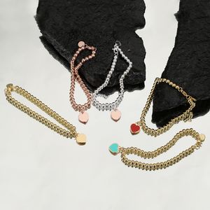 18K Gold Bated Sweet Heart Designer Charme Bracelets