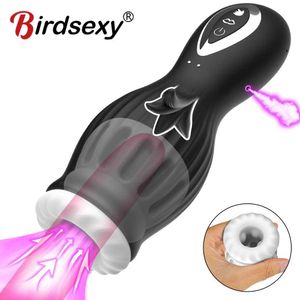 Automatisk manlig Masturbator Cup Real Vaginal Sucking Pocket Blowjob Vibrator Silikon Vakuum Electric Cup för män Vuxen Sex Toys 231012