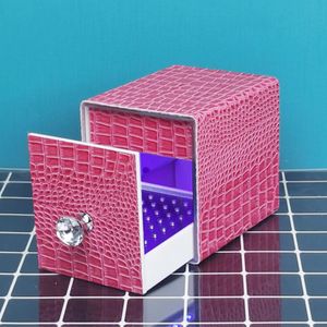 Other Items UV Nail Art Drill Bits Sterilizer Acrylic Box Organizer Beauty Tool Equipment for Salon Manicure Pink 231017