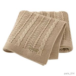 Decken Baby Decken Swaddle Wrap Solide Neugeborenen Bettwäsche Korb Decke Super Weiche Kinder Gestrickte Quilts Abdeckung