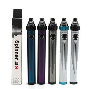 Oryginalny wizja spinner 3 3s bateria Mod 1600 mAH dla 510 gwintu CVT górne skręcanie regulabowane napięcie ESMA-T PEN BATERII III III IIIS ładowarki