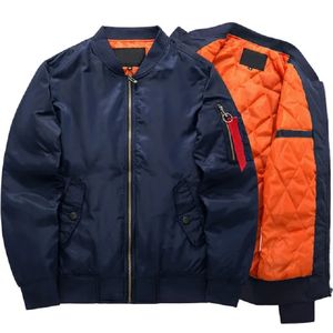 Herrjackor Högkvalitativ MA1 Tjock och tunn armégrön militär motorcykel MA-1 Pilot Air Men Bomber Jacket Male Plus Size 8xl 231017