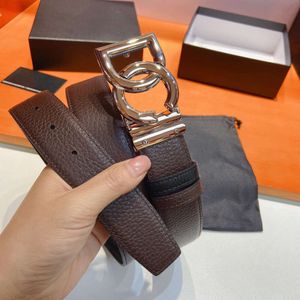 6A Top Designer Belt D Fashion Men Leather Belt Luxury Pure Copper Hardware Tailclip Classic Casual Jeans Mens Womens Business Belts Double Sided