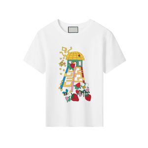 Crianças algodão camiseta designer roupas de bebê meninos meninas t camisas criança roupas macias g manga curta tshirt luxo impresso terno cyd23101804