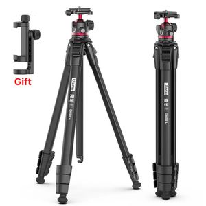 Tripods Ulanzi Ombra Travel statyw aluminium metalowy na zewnątrz smartfon DSLR aparat monopod w arca szwajcarska głowica piłki płytowej 231018