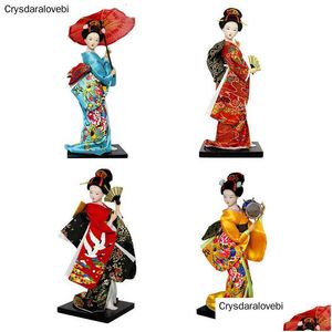 Statuine di Oggetti Decorativi Statuine di Oggetti Decorativi 25 Cm Statuetta Kawaii Bambole Geisha Giapponesi Kimono Belle Girl La Dhgarden Dhevk