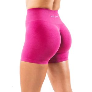Mulheres Shorts NVGTN Amplificar Womens Seamless Scrunch Bum Workout Leggings Curtas Gym Wear Stretchy Yoga Calças Calças Soft Fitness Outfits 231018