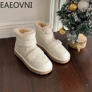 Fur Snow Keep 79 Warm Boots Women Platform Flats Heel Shoes Ladies Comfort Waterproof Short Botas Botines De Mujer 231018 827