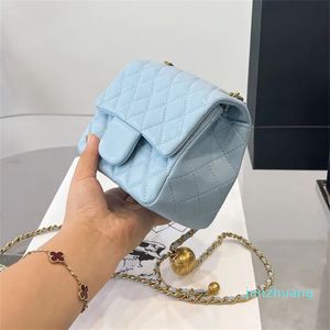 17cm mini esmagamento bola aba saco quadrado doces clássico acolchoado xadrez corrente alça de ombro ouro metal ferragem crossbody luxo senhoras bolsa