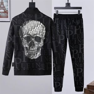 PLEIN BEAR Men's Tracksuits HOODIE JACKET TROUSERS CRYSTAL SKULL Tracksuit PP Mens Hoodies Casual Tracksuits Jogger Jackets P282u