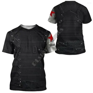 Men's T Shirts PLstar Cosmos Cosplay Soldier Uniform 3D Printed T-shirt Harajuku Streetwear Funny Men For Women Short Sleeve 11