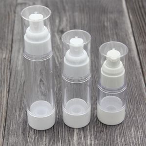 15 ml 30 ml 50 ml leere Airless-Flasche Lotion Creme Pumpe Kunststoffbehälter Vakuumspray Kosmetikflaschen Spender für Reisen Nmwuu Exthc