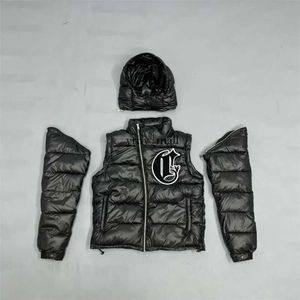2023aw corvidae puffer inverno para baixo jaqueta parkas destacável casaco usar qualidade superior original bordado calor jaquetas tamanho s-xl