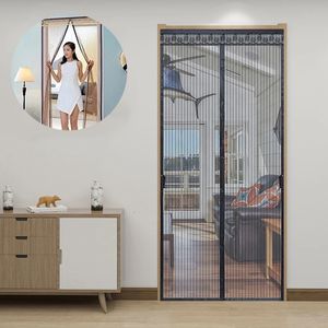 Ren gardiner C2 MOSQUITO NET SUMMER ANTI BUG FLY DORTER Gardiner Mesh Magnetic Automatic Closing Door Screen Kitchen Sticker Curer Home Tool 231018