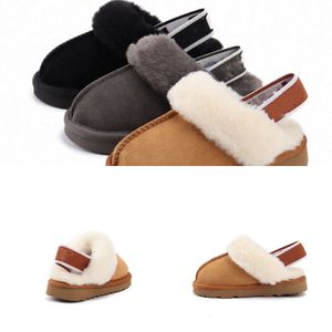 kids shoes Fluff vionic sandals baby Australia Yeah Funkette Slippers boys girls Sheepskin Suede children Platform Shearling Fur Lined Slide Sandal Slip561