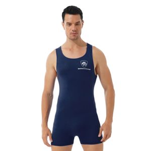 Bel karın karın şekillendirici erkek yuvarlak boyun kolsuz egzersiz spor bodysuit atletik güreş boksörler tulum leotard nootard noan -meing erkek vücut şekillendiriciler kostüm 231018