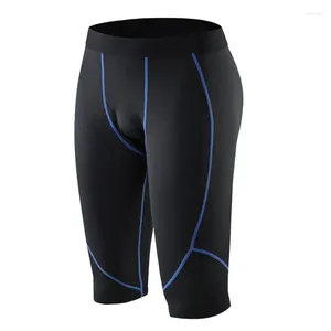 Shorts de corrida masculino treino esportes wear collants ginásio leggings para homens calças de yoga exercício de compressão 4/3