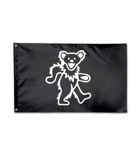 Флаг GrateFul Dead Bear 3 X 5 футов, декоративный полиэстер 100D, подвесной декоративный флаг для дома и улицы с латунными втулками 2079966