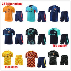 2023 2024 neue Barcelona TRAININGSANZUG Fußball Trikots Barca TRAININGSANZUG 22 23 24 Barcelona Kurzarm Anzug Trainingsanzüge Chandal Futbol Männer Kinder Sportswear Sweatshirt