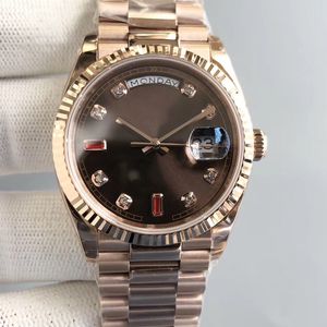 DIA Data mens relógio com diamante mostrador verde máquina automática 40mm senhora 36mm mulher 904L pulseira de aço inoxidável safira escondida fivela dobrável à prova d'água Dhgate AAA