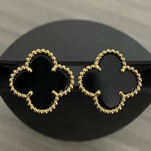 Ohrringe Perle Braut Ohrring Designer Mode Barockohrringe für Frau Love Silber Gold Geometrische Gestüt Vierblatt Clover Luxusschmuck Hoop Frauenschstene