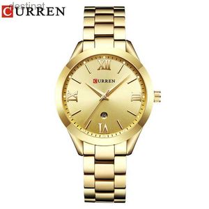 الساعات النسائية Curren Ladies Watch for Women Fashion Retro Female Watch Steel Quartz Watch for Women Christmas Relgio Feminino 9007L231018