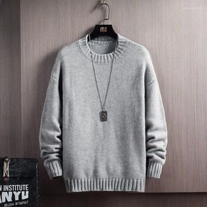 Men's Sweaters Clothing Blue Knit Sweater Male Solid Color No Hoodie Pullovers Plain Y2k Streetwear Tops Street Jumpers Fun Classic