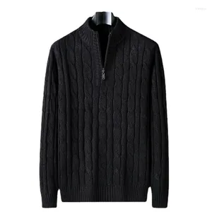 Männer Pullover Ankunft Mode Super Große Stehkragen Pullover Grobe Wolle Twist Stricken Im Herbst Und Winter Plus Größe L-7XL