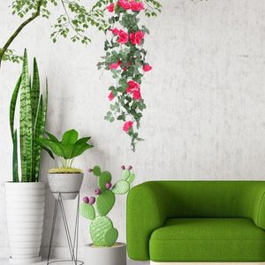 Fiori decorativi Decor Appesi Viola Bonsai Ornamento Parete Paesaggio artificiale Micro-paesaggio