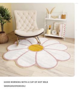 Carpets 7509 Nordic Tie-Dye Carpet Wholesale Plush Mat Living Room Bedroom Bed Blanket Floor Cushion For Home Decoration