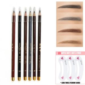 Wzmacniacze brwi 6 kolorów ołówek do brwi długotrwały wodoodporne pen z okiem Pen wzmacniając kosmetyki Piękno makijaż Makijaż Łatwy do zabarwienia długopis do brwi 231018