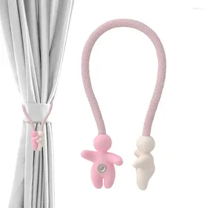 Curtain Curtains Tiebacks Magnetic Mini-figure Shape Outdoor Elegant Decorative Buckles Holders Strong Tie Bands Modern Rope For Drapes