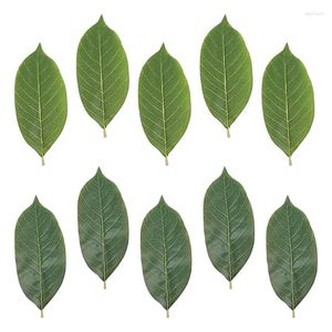 Dekorativa blommor Artificial Leaveshalloween Harvest Festival Home Decoration Wedding With Holes Pu Leaves Imitation