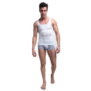 Men's Body Shapers Shaper Slimming Undershirt Compression Vests Fat Burner Shirt Waist Back Support Belly Corset244A
