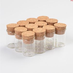 22 * 30mm 5ml Mini Frascos De Vidro Frascos Frascos De Embalagem Tubo De Ensaio Com Rolha De Cortiça Vazio Transparente Claro 100pcs / lotgood qty Dadit