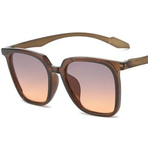 NEUE Sonnenbrille Frauen Übergroßen Rahmen Sonnenbrille Gradient Adumbral Anti-UV Brille Leichte Brillen Squar Ornamental