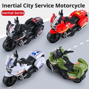 Aircraft Modle 1PC Children Inertia Motorcykel Swat Fire Boys Random Style Toy Car Inertial City Service 231017