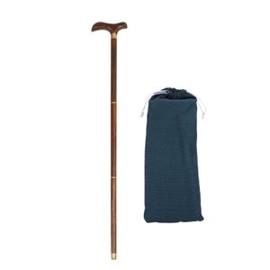 Trekking Poles Three-section Crutches Wood Cane Gifts Walking Stick Wooden Alpenstock Camping Practical Trekking Pole Anti-skid 231018