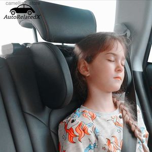 Seat Cushions Car Seat Headrest Travel Rest Neck Pillow Support Solution Children Auto Seat Head Cushion Car Pillow For Kids And Adults Q231018