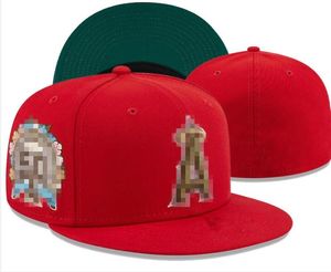 2023 Men's Baseball Fitted Hats Classic World Series Hip Hop Los Angels Sport Full Closed LA NY Design Caps Chapeau 1995 Stitch Heart " Series" " Love Hustle Flowers a0